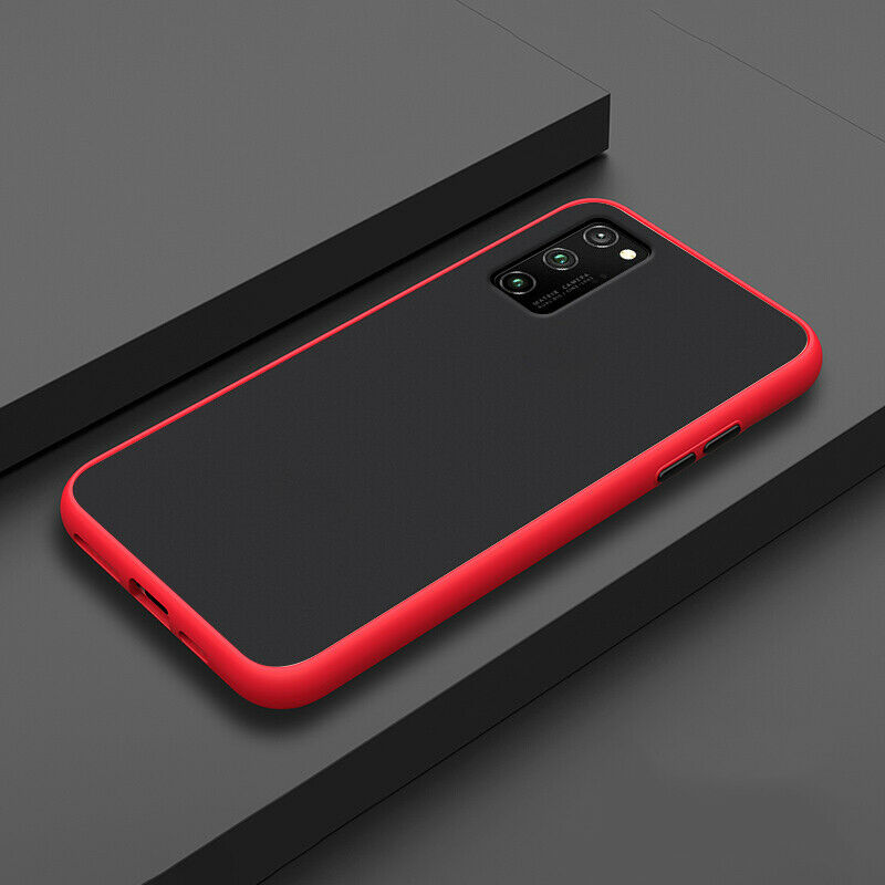 Samsung Galaxy A51 Slim Matte Hybrid Bumper Case (Red)